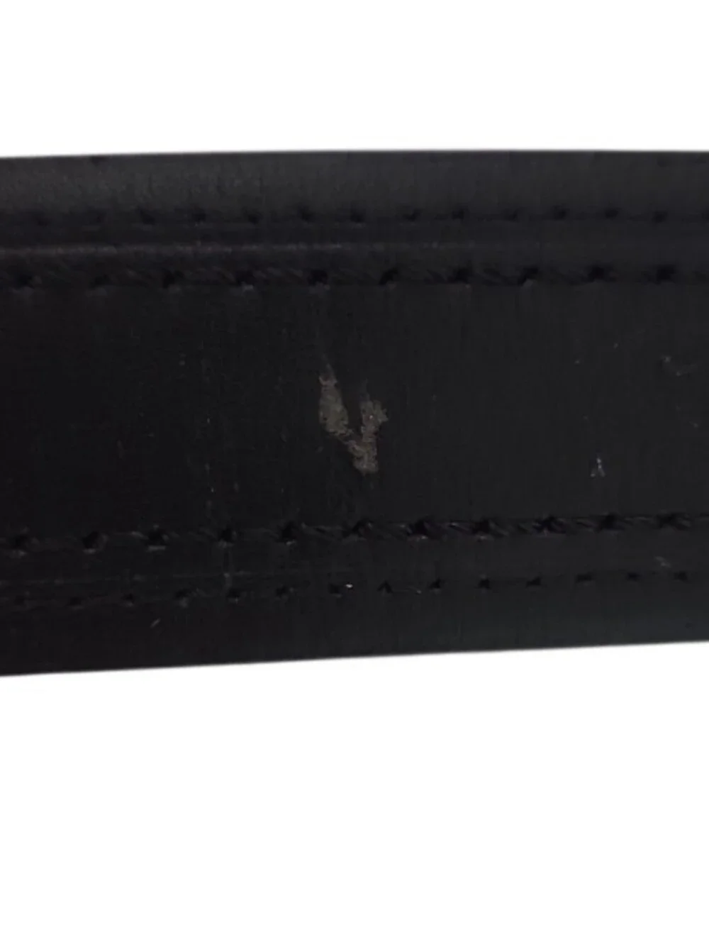 Columbia Reversible Leather Belt Men 38 Black Brown Silver Buckle Casual Neutral